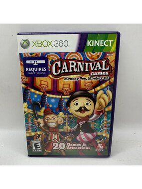 Carnival Games Monkey See Monkey Do Xbox 360 Kinect 2011 Family 2K Play